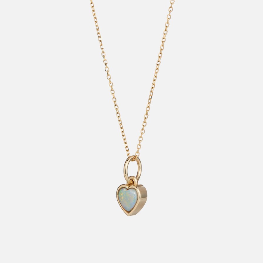 Necklaces Talon Jewelry | Opal Heart Pendant