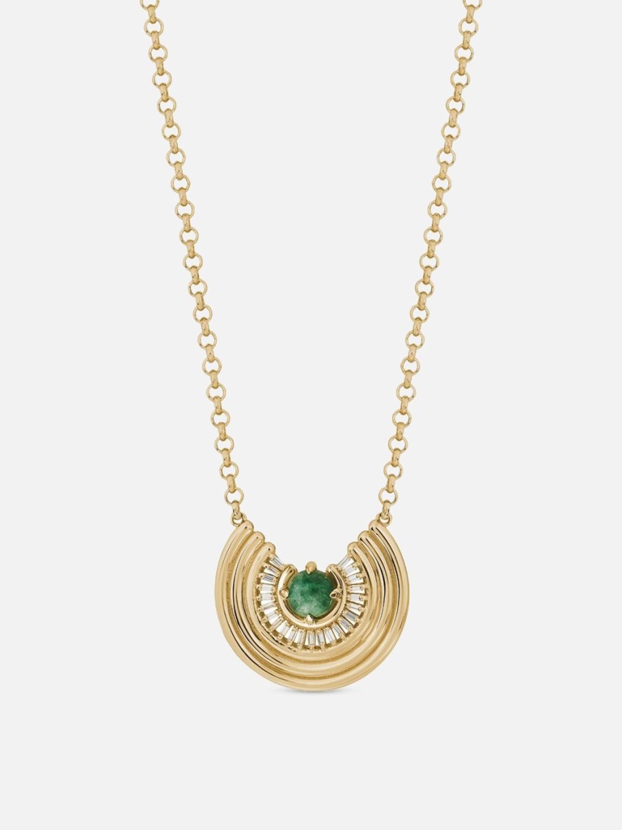 Necklaces ParkFord | Revival Baguette Necklace Jade