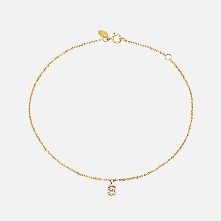 Bracelets Eriness | Diamond Mini Initial Bracelet