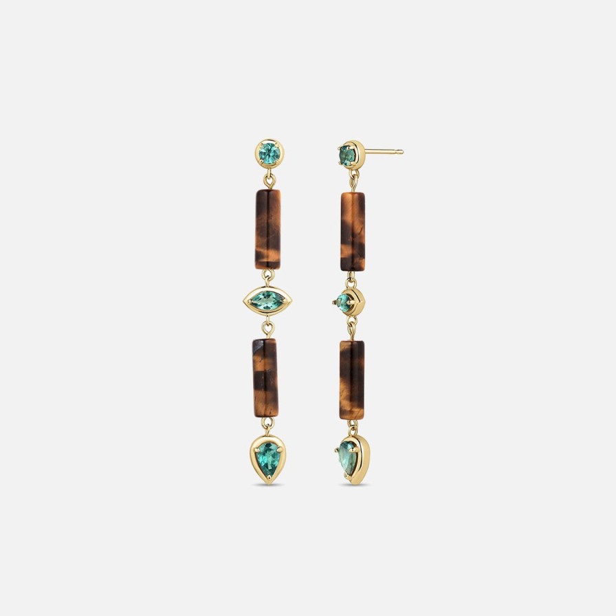 Earrings ParkFord | Palace Tiger Eye Drops