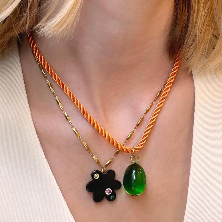 Necklaces NOTTE | Frutta Necklace, Olive Orange