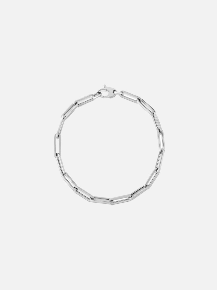 Bracelets Noor Shamma | Paperclip Bracelet White Gold