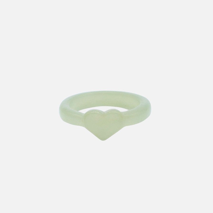 Rings seree | Jade Heart Ring Green