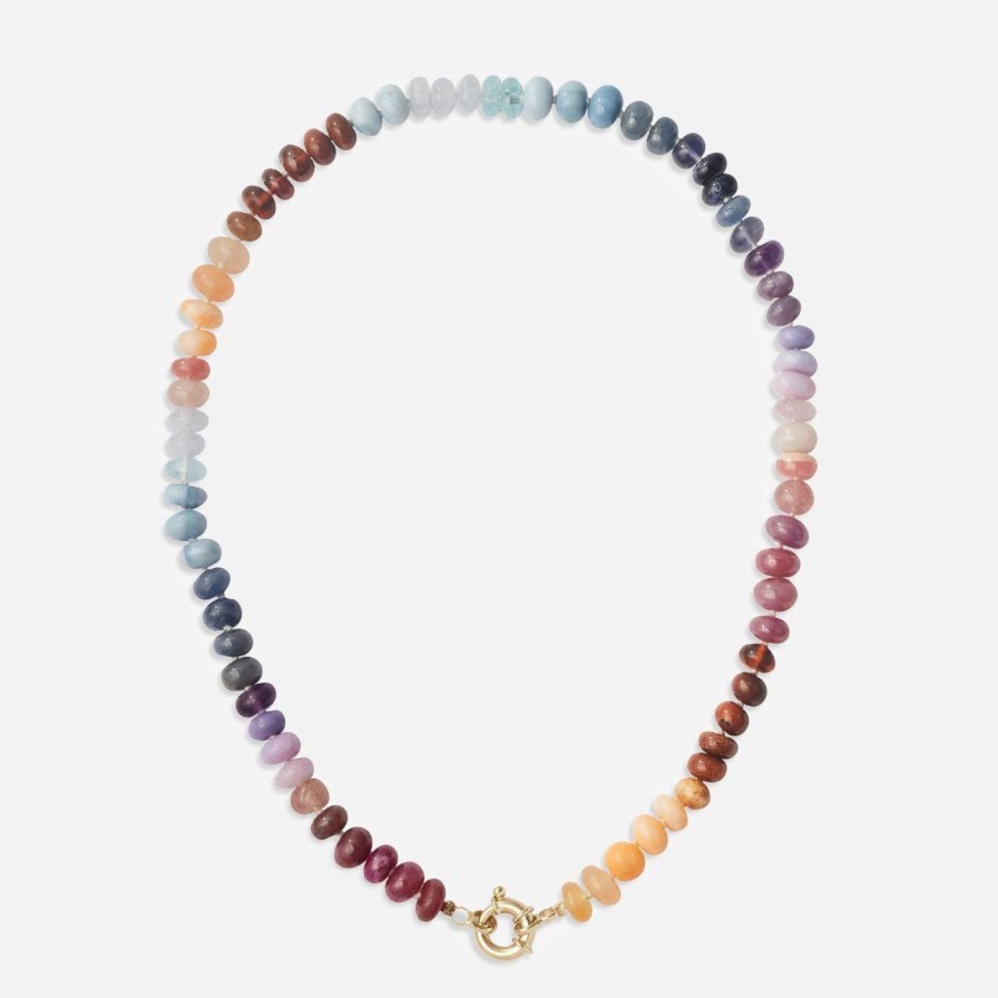 Necklaces Encirkled Jewelry | Ocean Sunset Gemstone Necklace