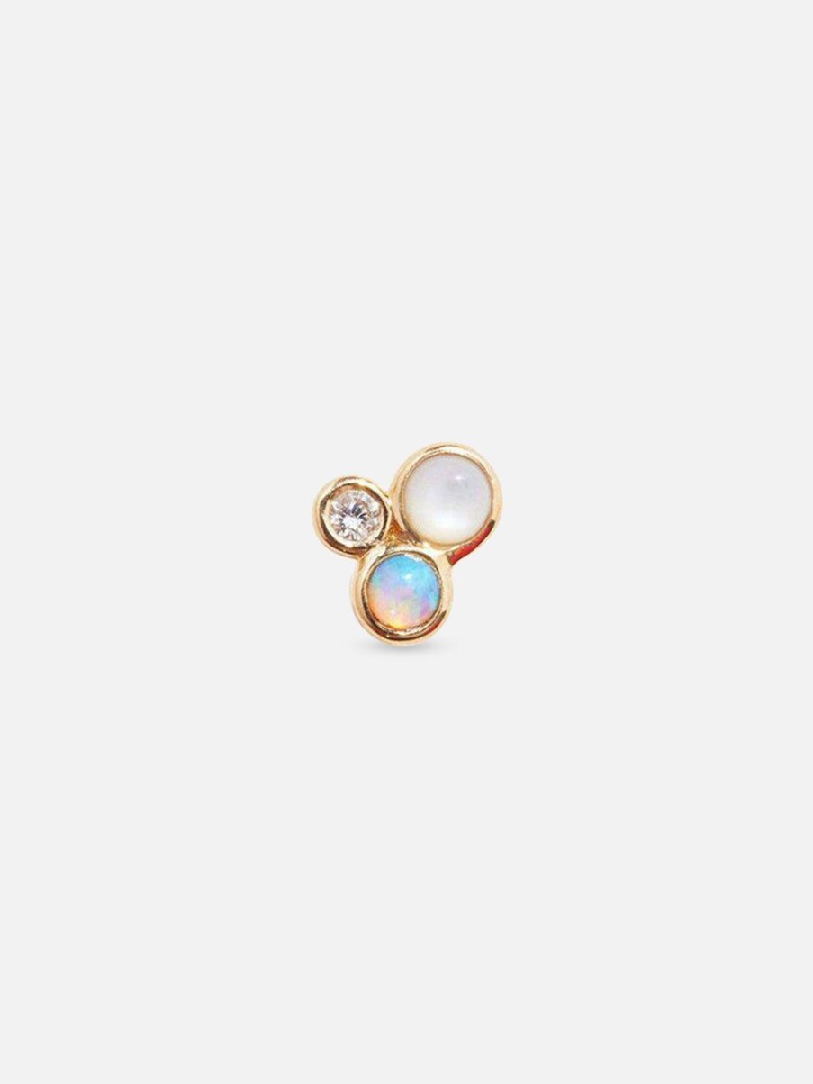 Earrings Pamela Love | Bezel Set Trio Stud, Opal