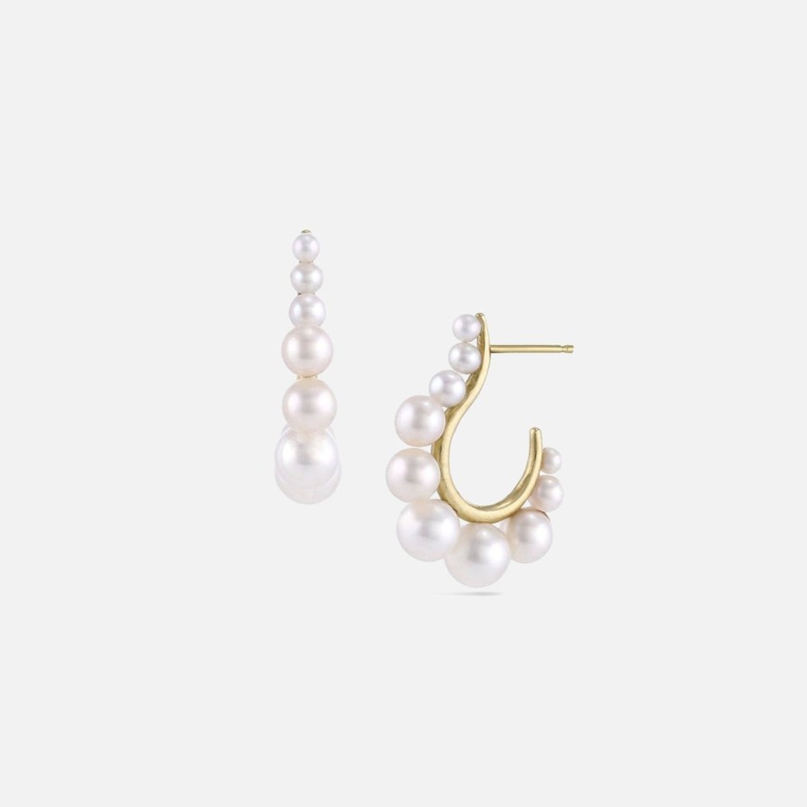 Earrings White/Space | Pearl Cascade Earrings