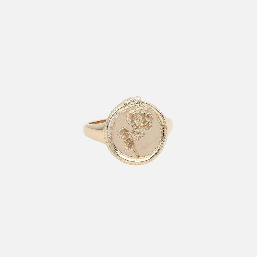 Rings Talon Jewelry | Rose Ouroboros Signet Ring