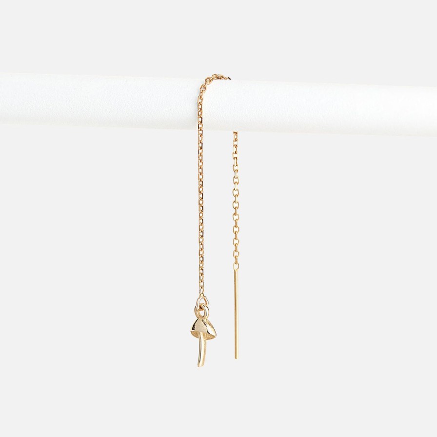 Earrings Talon Jewelry | Itty Bitty Threader Earring, Mushroom