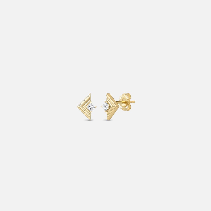 Earrings ParkFord | Mini Frame Stud Diamond