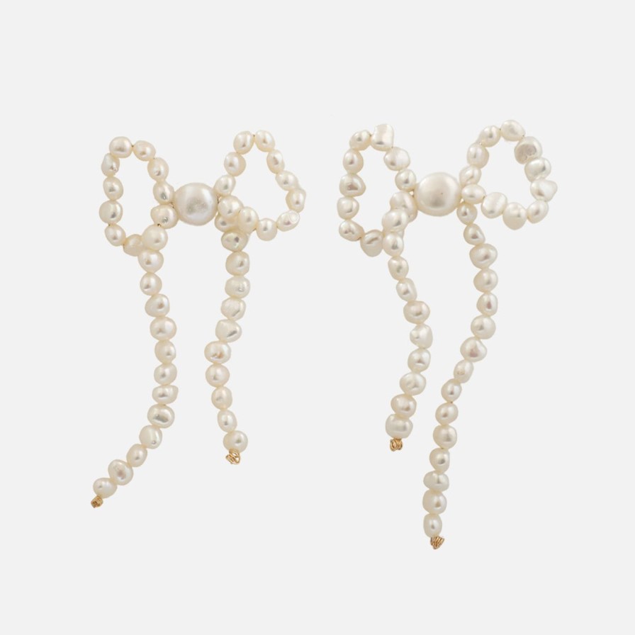 Earrings Anita Berisha | Pearly Bows Earrings