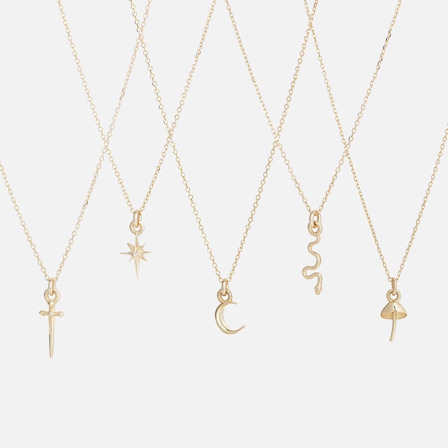 Necklaces Talon Jewelry | Itty Bitty Charm Necklace, Crescent