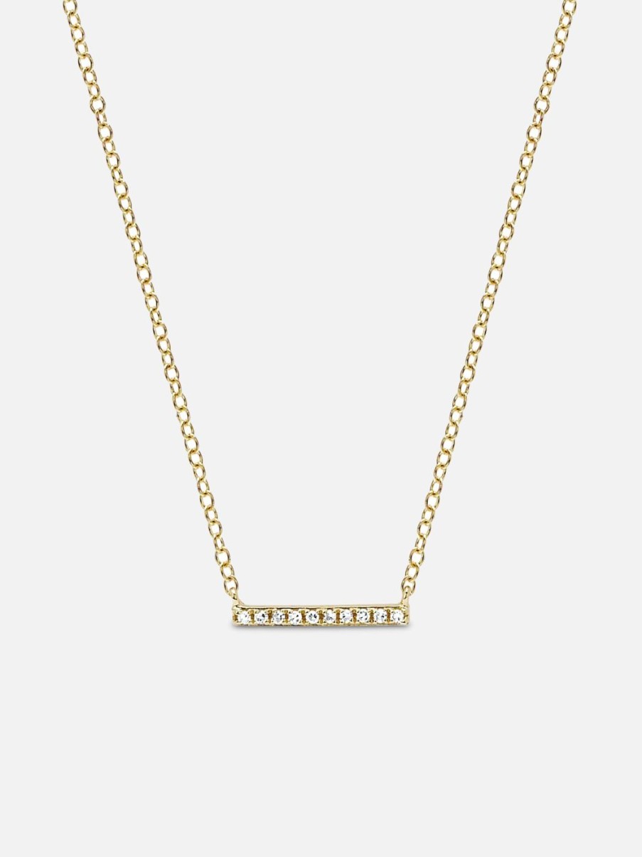 Necklaces EF Collection | Mini Diamond Bar Necklace