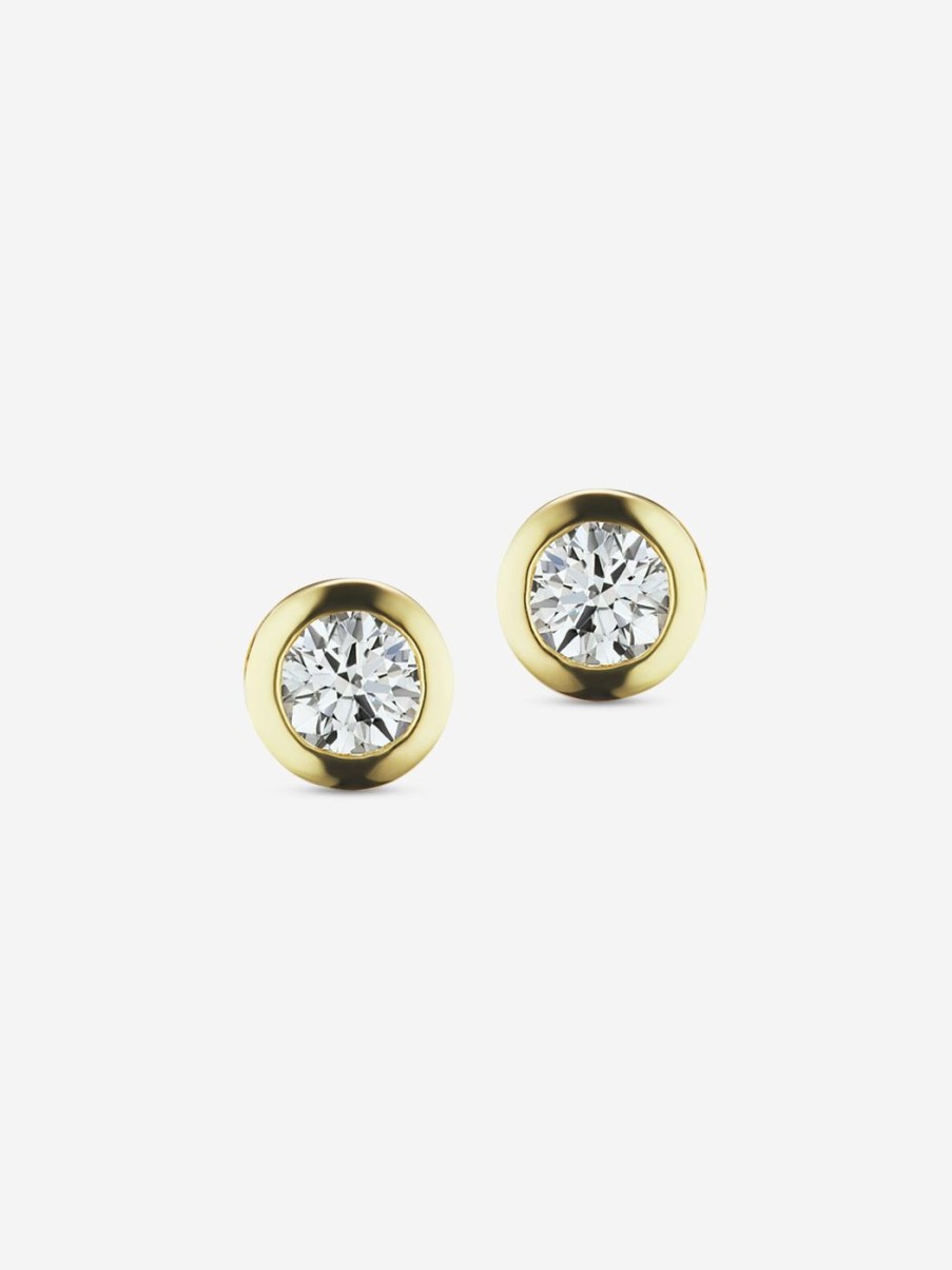 Earrings The Gild | The Gold Diamond Confetti Studs Yellow Gold