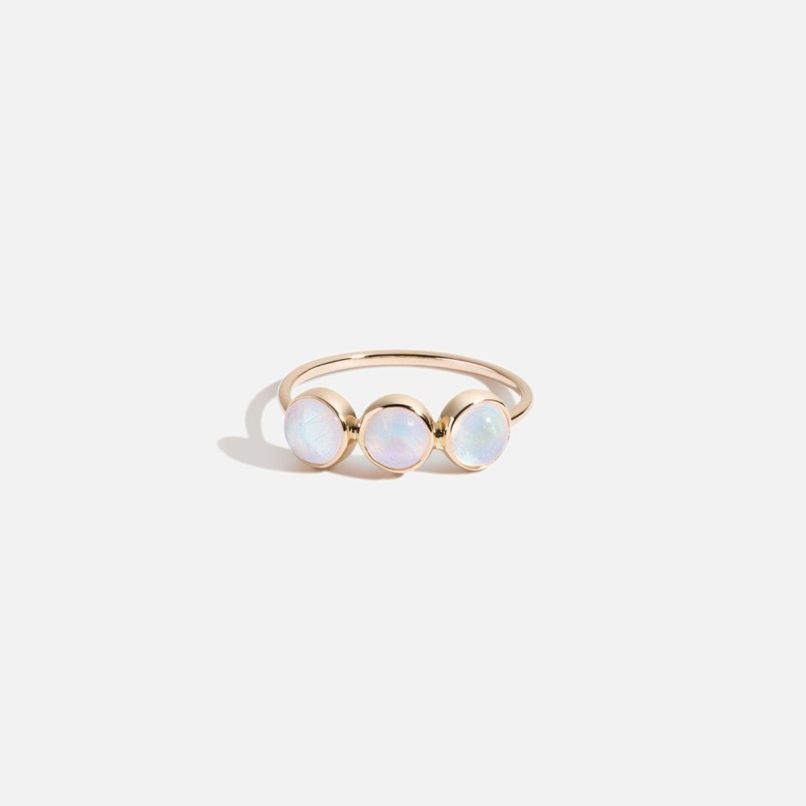 Rings A.M. Thorne | Triple Rainbow Moonstone Ring