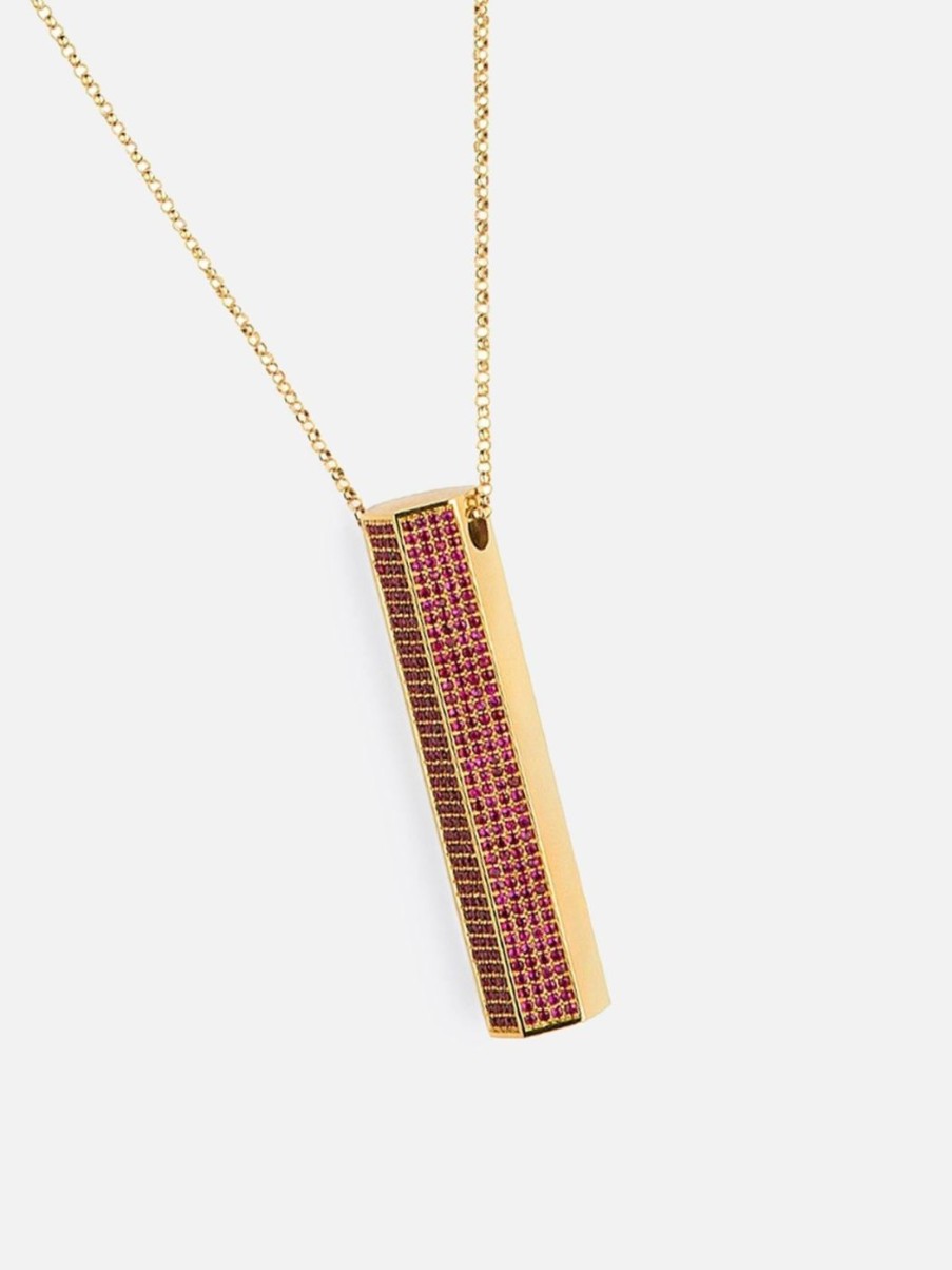 Necklaces Noor Shamma | Luz Amulet Bar Necklace