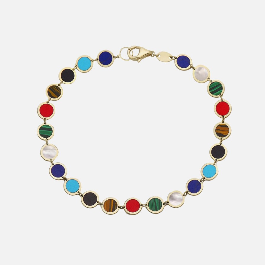 Bracelets Lionheart | Rainbow Circle Disc Bracelet