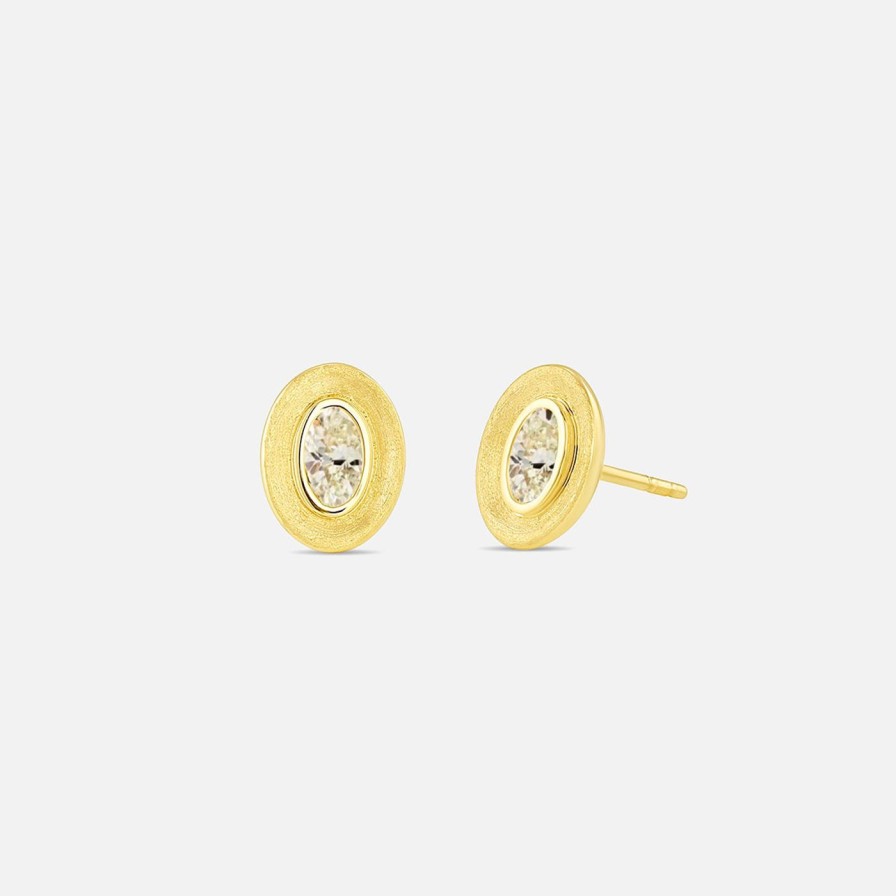 Earrings Jennifer DeMoro Jewelry | Stardust Oval Studs