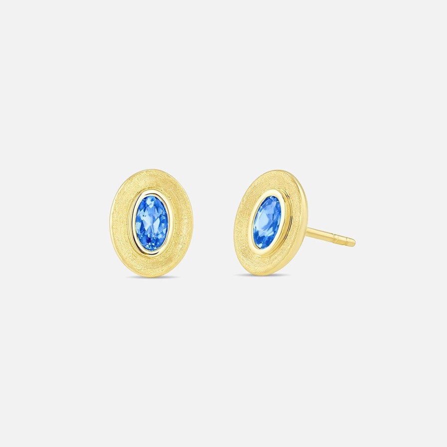 Earrings Jennifer DeMoro Jewelry | Stardust Oval Studs