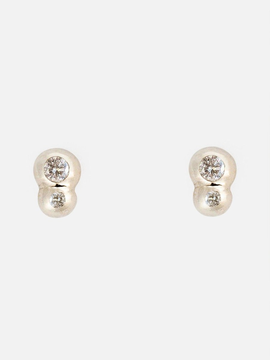 Earrings M. Hisae | White Diamond Bela Studs