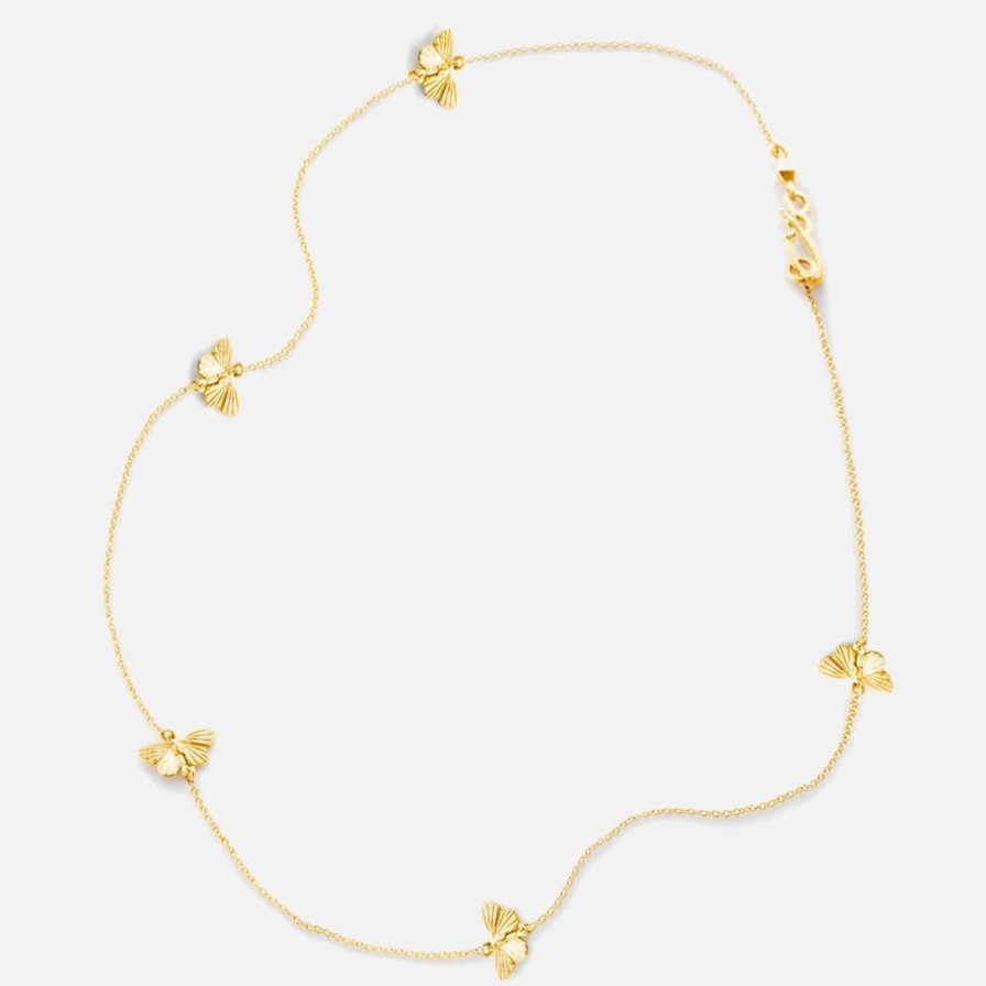 Necklaces James Banks Design | Tiny Asterope 5 Migration Necklace Yellow Gold