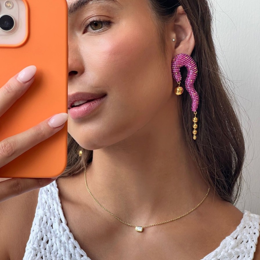 Earrings Susana Vega | Sunset Earrings, Hot Pink