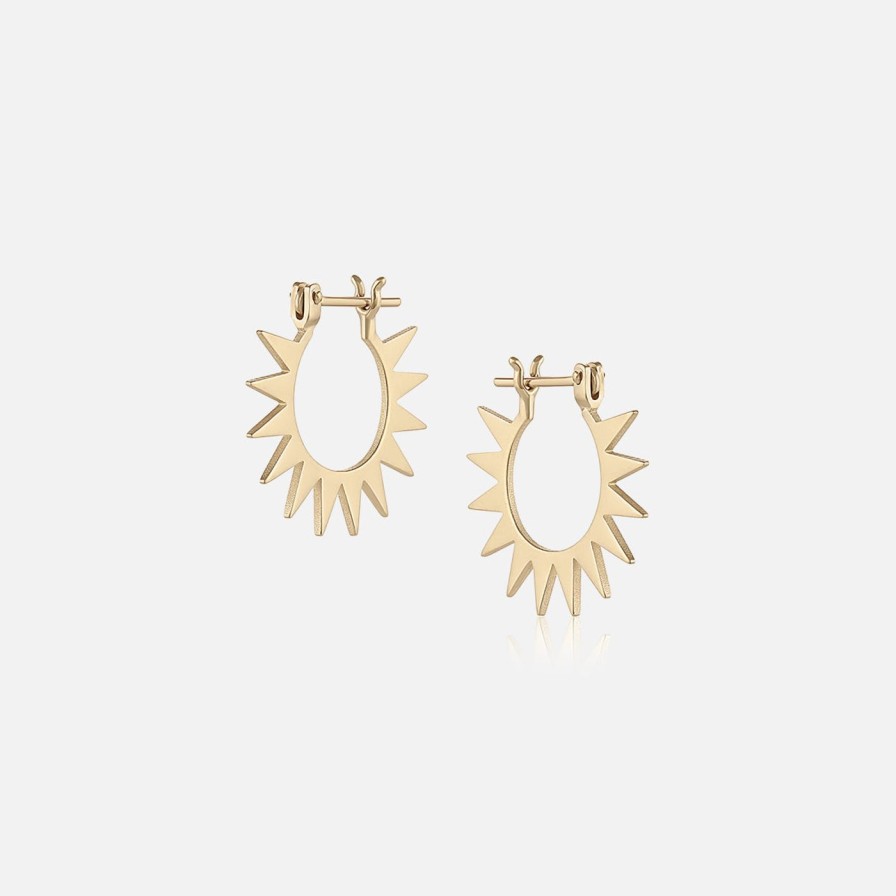 Earrings EMBLM Fine Jewelry | Spur Hoop 14K Yellow Gold