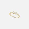 Rings The Gild | The Gold Two Diamond Confetti Ring Yellow Gold