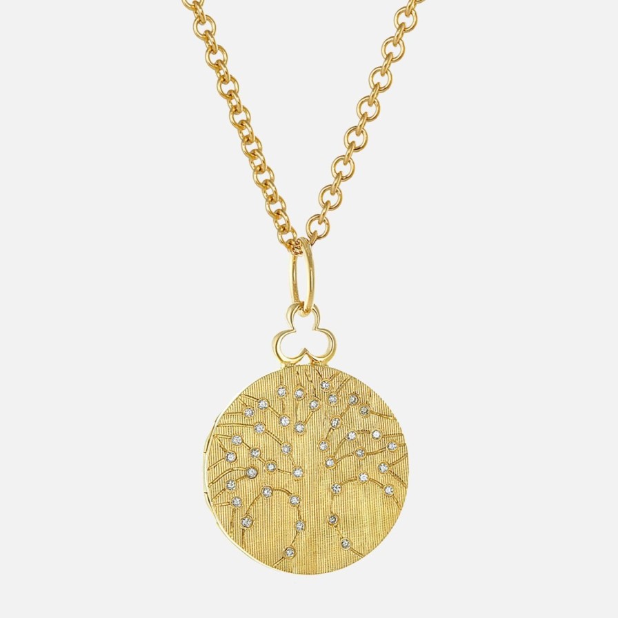 Necklaces Devon Woodhill | Medium Tree Of Life Locket