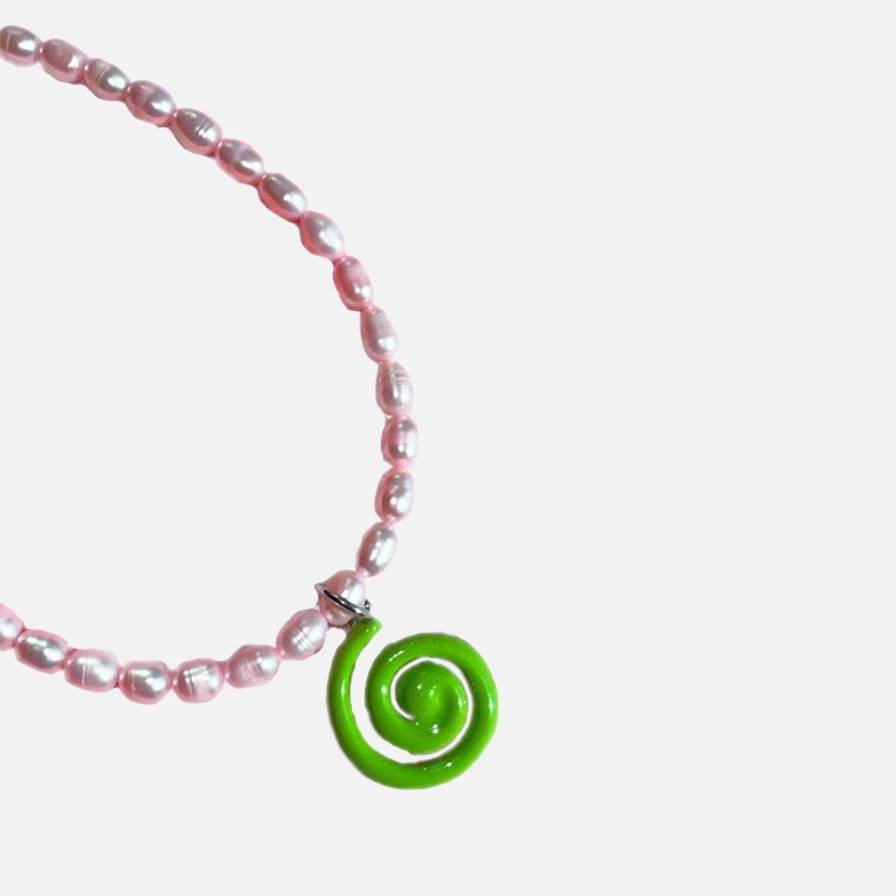 Necklaces NOTTE | Super Swirl Pearl Necklace, Matcha