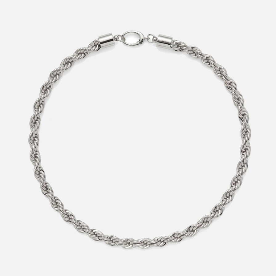 Necklaces Lady Grey | Xl Rope Chain Necklace In Silver