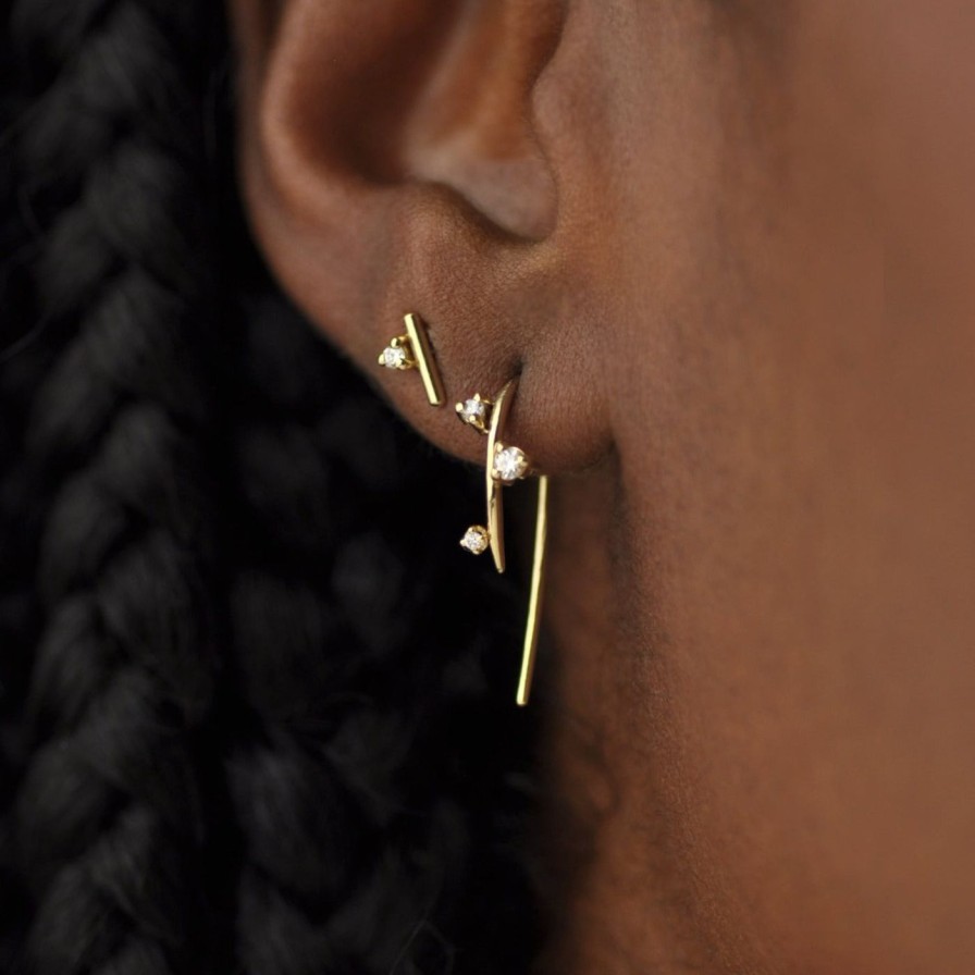 Earrings White/Space | Andromeda Mini Studs