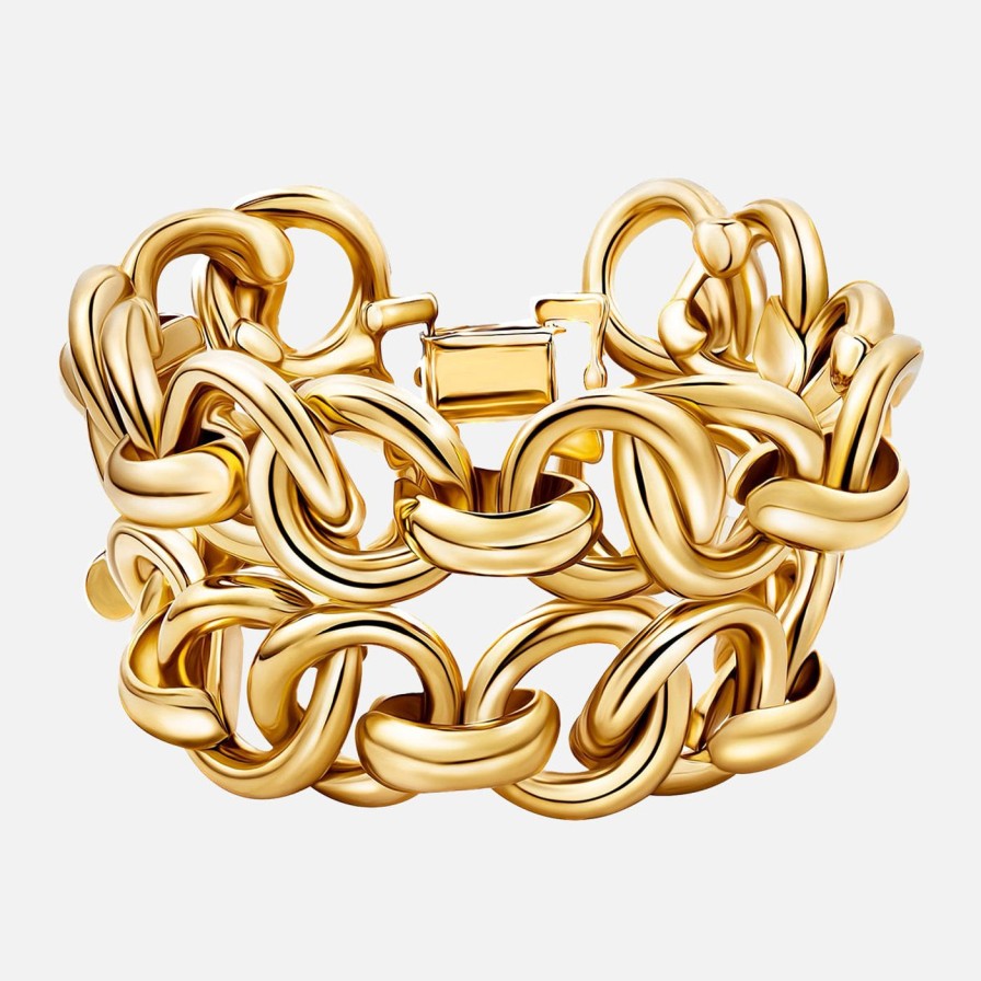 Bracelets Christina Caruso | Love Link Bracelet Gold Plated