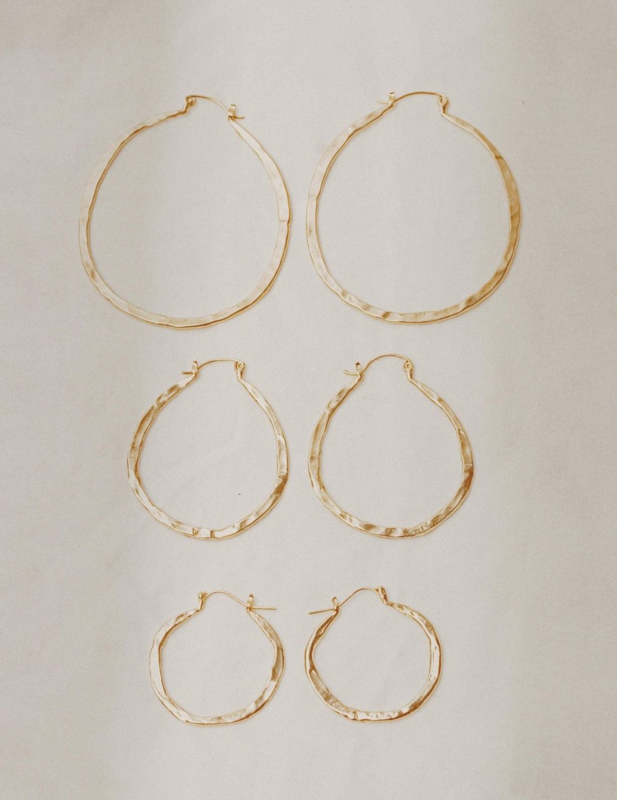 Earrings Mandy Reid | Lola Gold Hoops Yellow Gold