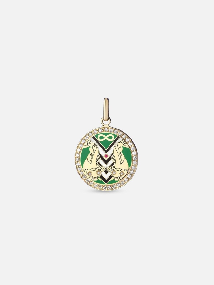 Charms & Pendants Spallanzani | Believe Pendant Diamond Work