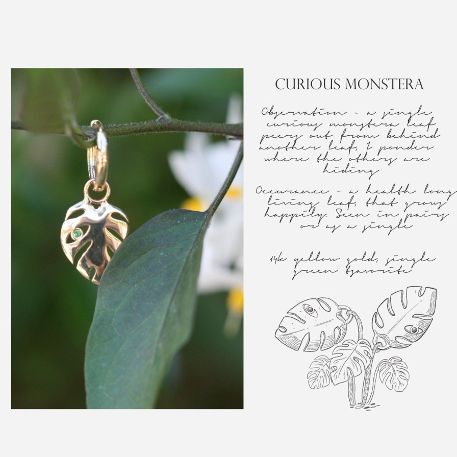 Earrings Kimberly Doyle | Curious Monstera Huggie