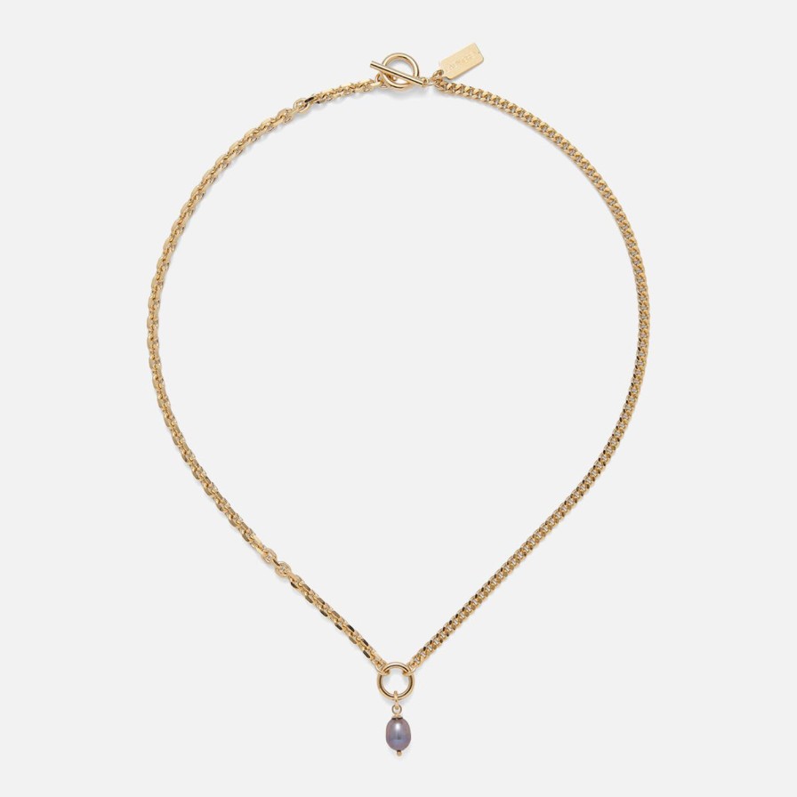 Necklaces Lady Grey | Duo Chain Necklace In Gold