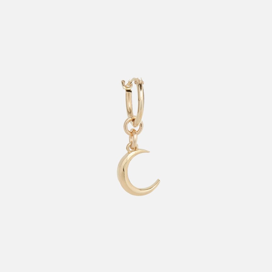 Earrings Talon Jewelry | Crescent Moon Hoop