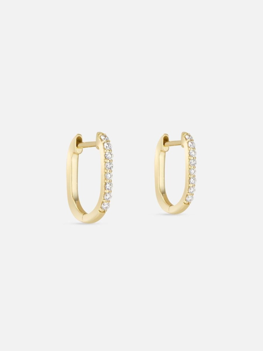 Earrings Noor Shamma | Luz U-Huggies (Diamond)