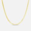 Necklaces The Gild | The Gold Herringbone Necklace