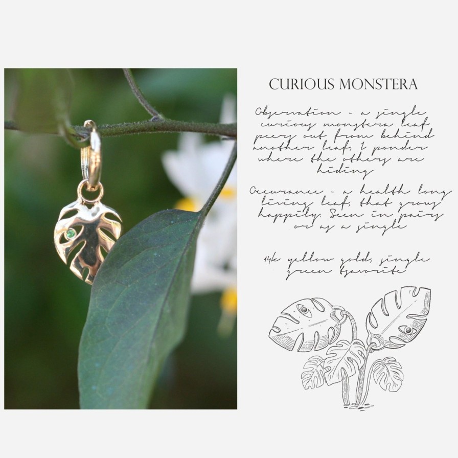 Charms & Pendants Kimberly Doyle | Curious Monstera Charm