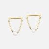 Earrings Noor Shamma | Troika Solo Earrings Yellow Gold