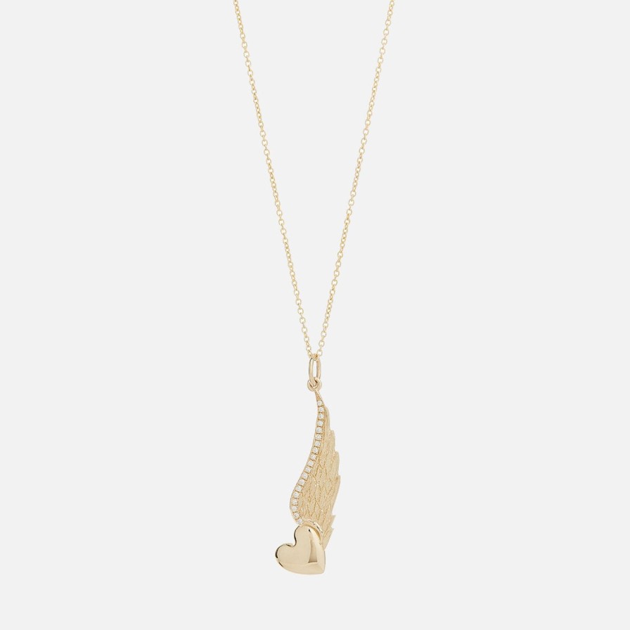 Necklaces Talon Jewelry | Pave Untethered Heart Pendant