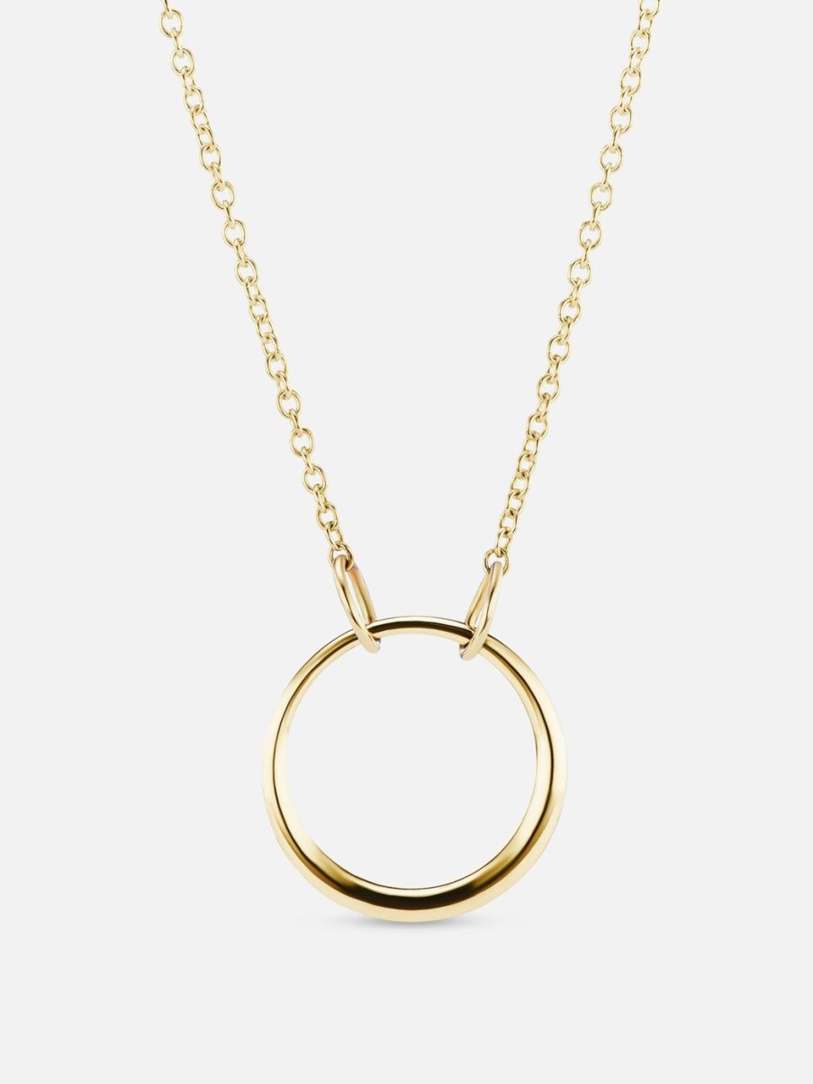 Necklaces The Gild | The Gold Petite Loop Necklace Yellow Gold