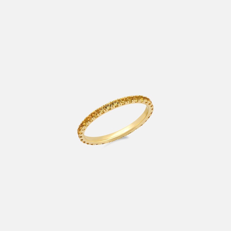 Rings Eriness | Standard Yellow Sapphire Eternity Band