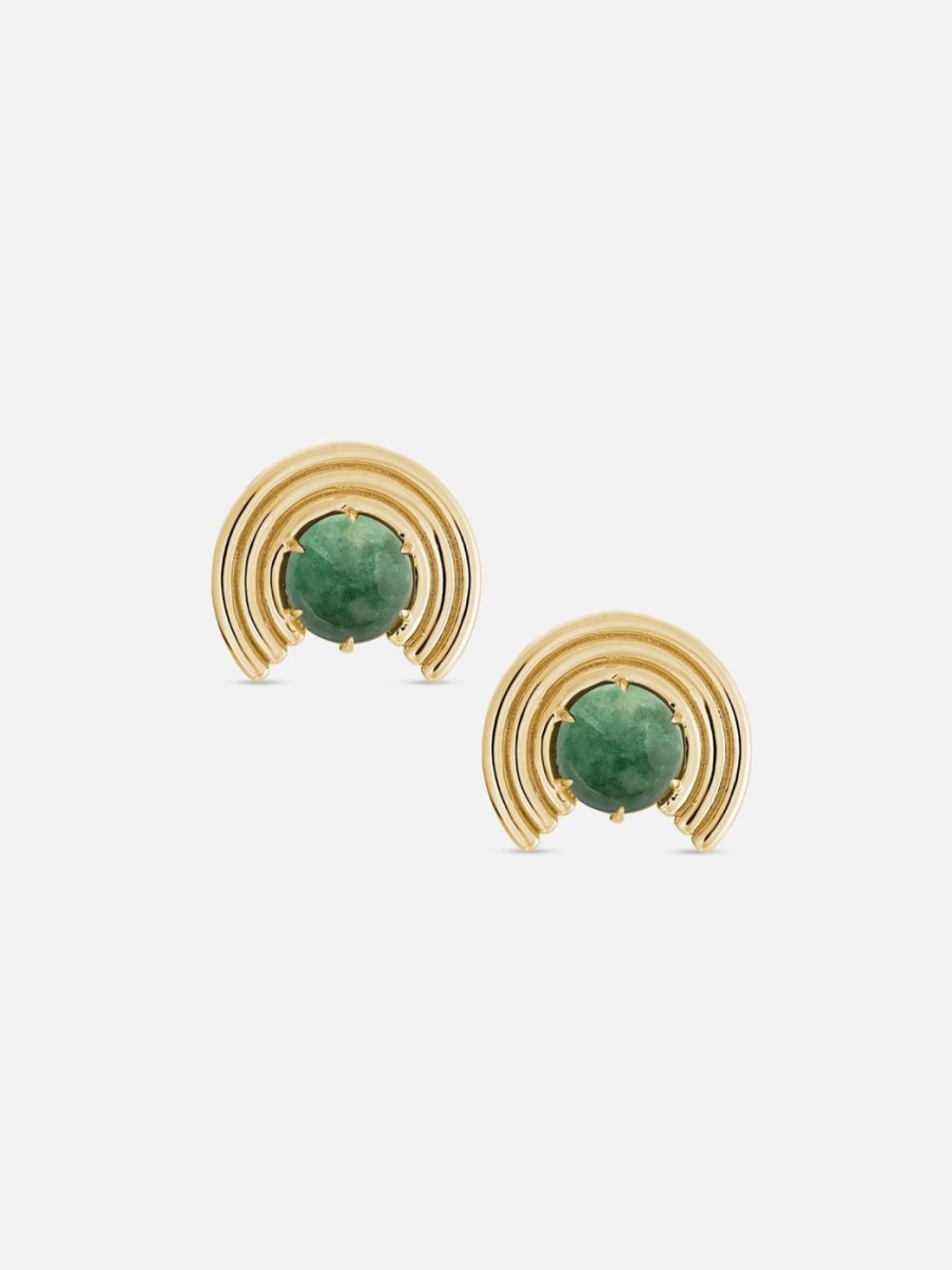 Earrings ParkFord | Grand Revival Studs Jade