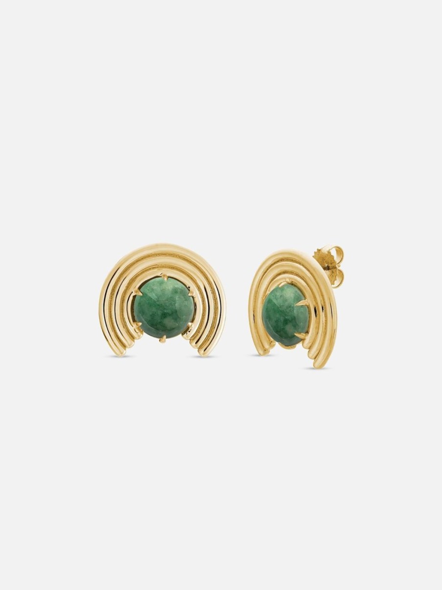 Earrings ParkFord | Grand Revival Studs Jade