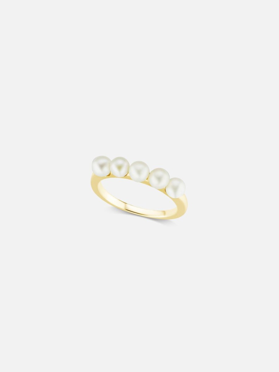 Rings The Gild | The Gold Multi Pearl Ring Yellow Gold