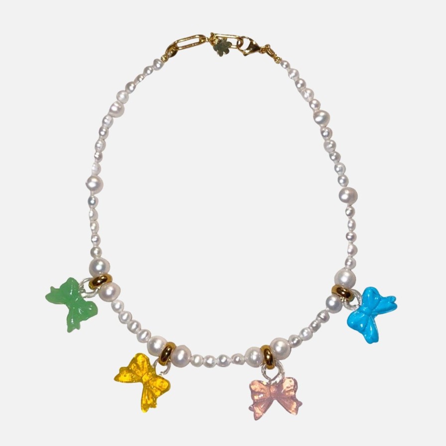 Necklaces NOTTE | Little Bow-Peep Pearl Necklace