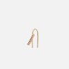 Earrings Labulgara | Ruby Horizon Mini Thread Earring Yellow Gold