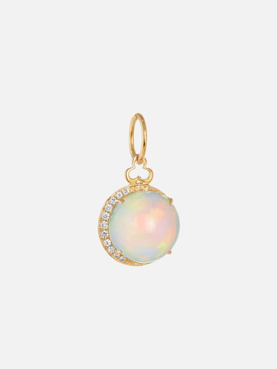 Charms & Pendants Devon Woodhill | Ethiopian Opal Moon Charm